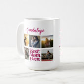 Beste Moeder Ooit Moeder Foto Collage Koffiemok (Voorkant links)