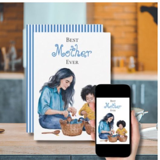 Beste moeder ooit Moeder & kind bonding moment ont Kaart