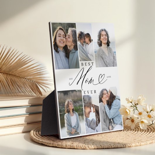 Beste moeder ooit moeder script hart foto collage fotoplaat