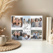 Beste moeder ooit moeder script hart foto collage fotoplaat