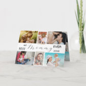 Beste moeder ooit | Moederdag 6-foto collage Kaart (Voorkant)