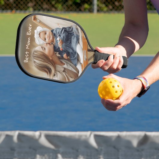 Beste moeder ooit Moederdag aangepaste foto Pickleball Paddle (Insitu)