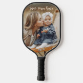 Beste moeder ooit Moederdag aangepaste foto Pickleball Paddle (Achterkant)