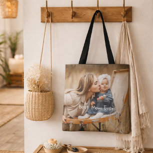 Beste moeder ooit Moederdag aangepaste foto Tote Bag
