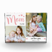 Beste moeder ooit Moederdag Blush Pink Fotoblokken (Voorkant)