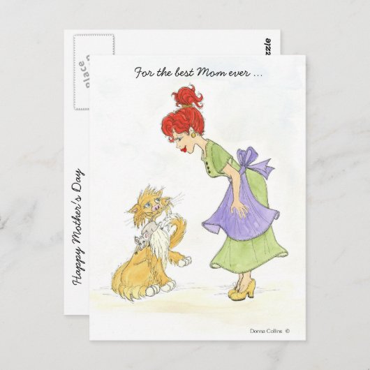 Beste moeder ooit Moederdag Briefkaart (Voorkant / Achterkant)