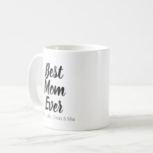 Beste Moeder Ooit, Moederdag cadeau aangepaste kin Koffiemok (Voorkant links)