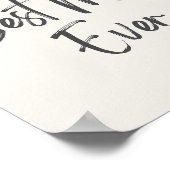 Beste moeder ooit, moederdag cadeau poster (Hoek)