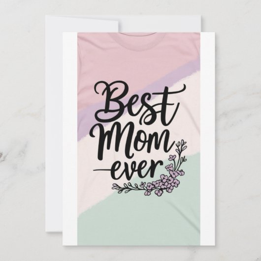Beste moeder ooit!,moederdag cadeaubon kaart (Voorkant)