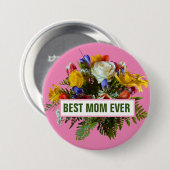 BESTE MOEDER Ooit MOEDERDAG CADO Ronde Button 7,6 Cm (Voorkant /achterkant)