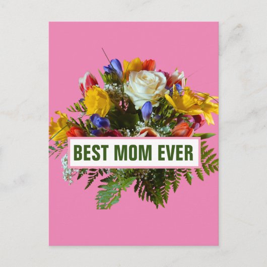 BESTE MOEDER Ooit MOEDERDAG CADOE POSTKAART (Voorkant)