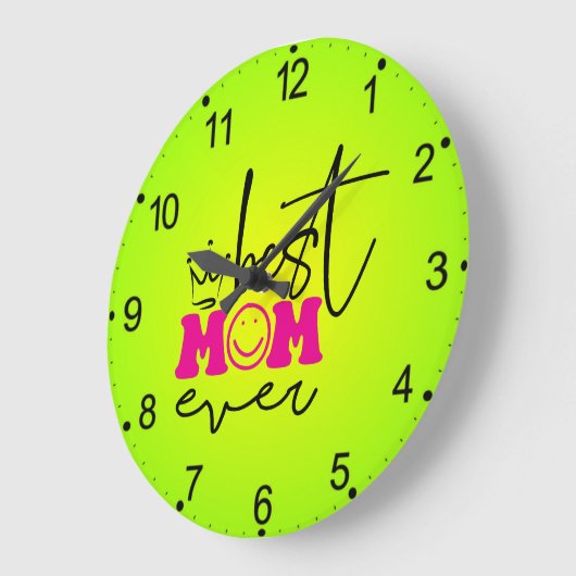 Beste moeder ooit Moederdag Design-63344 Grote Klok (Hoek)