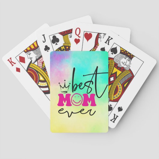Beste moeder ooit Moederdag Design-63344 Pokerkaarten (Achterkant)