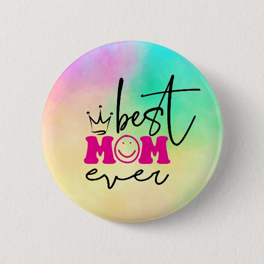 Beste moeder ooit Moederdag Design-63344 Ronde Button 5,7 Cm (Voorkant)