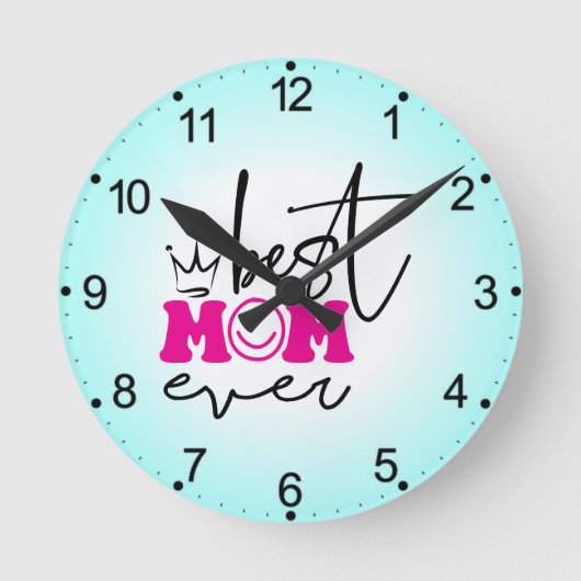 Beste moeder ooit Moederdag Design-63344 Ronde Klok (Voorkant)