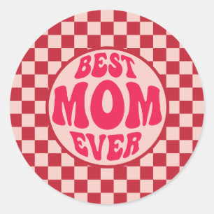 Beste moeder ooit Moederdag esthetisch Ronde Sticker