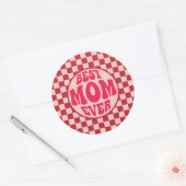 Beste moeder ooit Moederdag esthetisch Ronde Sticker (Envelop)