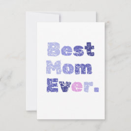 Beste Moeder ooit Moederdag Flat Wenskaart Kaart