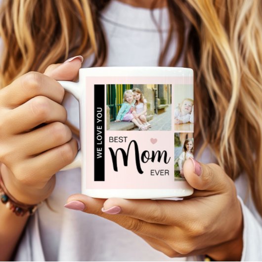 Beste moeder ooit Moederdag foto Blush Pink Koffiemok