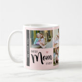 Beste moeder ooit Moederdag foto Blush Pink Koffiemok (Links)