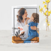 Beste moeder ooit | Moederdag foto kaart (Gele Bloem)