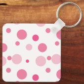 Beste Moeder ooit Moederdag Foto Roze polka stippe Sleutelhanger (Achterkant)