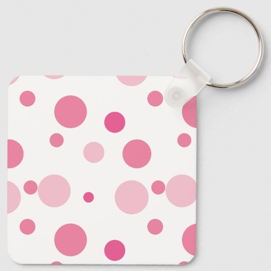 Beste Moeder ooit Moederdag Foto Roze polka stippe Sleutelhanger (Achterkant)