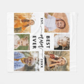 Beste moeder ooit - Moederdag fotocollage Fleece Deken (Voorkant (Horizontaal))