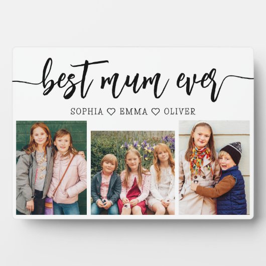 Beste moeder ooit - Moederdag fotocollage Fotoplaat (voorkant)