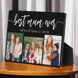 Beste moeder ooit - Moederdag fotocollage Fotoplaat<br><div class="desc">Vier je moeder met de "Best Mum Ever" Moederdag Photo Collage Plaque. Deze gepersonaliseerde plaquette heeft een prachtig gerangschikte collage van gekoesterde foto's, het vastleggen van speciale momenten en herinneringen. De oprechte boodschap "Beste Mam Ooit" voegt een liefdevolle touch toe. Gemaakt van hoogwaardige materialen met een strakke afwerking, het is...</div>