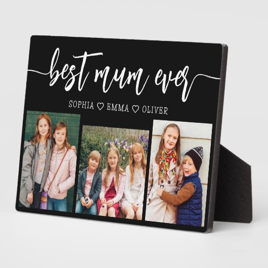 Beste moeder ooit - Moederdag fotocollage Fotoplaat (Zijkant)