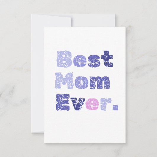 Beste Moeder Ooit Moederdag Gewone Wenskaart Kaart (Voorkant)