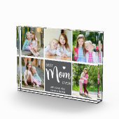 Beste moeder ooit Moederdag grijs fotoblok (Rechts)