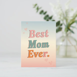 Beste moeder ooit Moederdag Kaart bloemenvlinders
