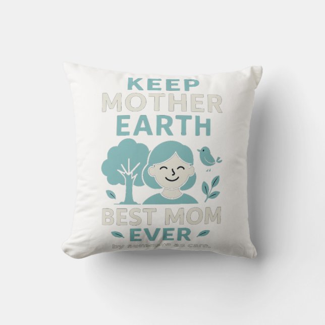 Beste moeder ooit - Moederdag Kussen (Voorkant)