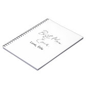 beste moeder ooit moederdag naam datum eenvoudig m notitieboek (Linkerzijde)