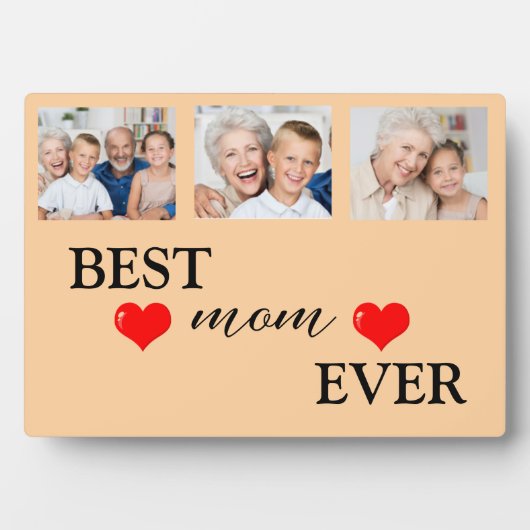 Beste moeder ooit | Moederdag Photo Collage Fotoplaat (voorkant)