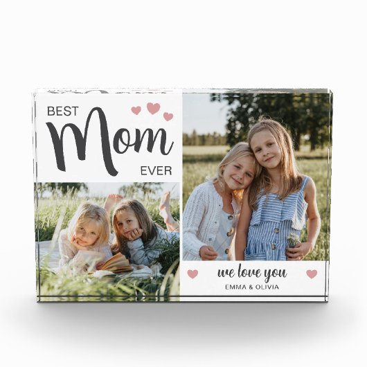 Beste moeder ooit Moederdag roze Fotoblokken (Voorkant)