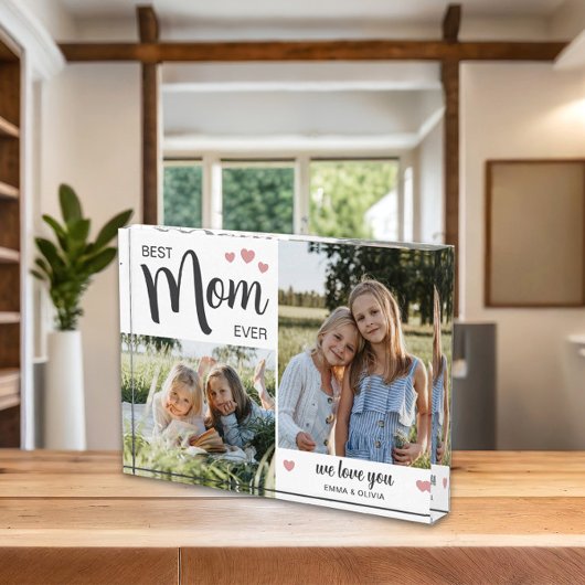 Beste moeder ooit Moederdag roze Fotoblokken