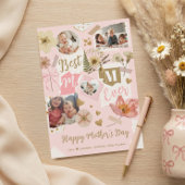 Beste moeder ooit Moederdag scrapboek foto collage Kaart
