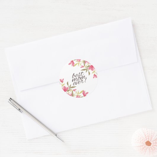 Beste moeder ooit Moederdag | STICKER (Envelop)
