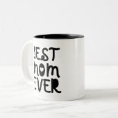 Beste moeder ooit Moederdag Tweekleurige Koffiemok (Voorkant links)