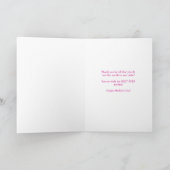 Beste Moeder Ooit Moederdag Typografie in Roze Kaart (Binnen)