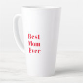 Beste moeder ooit, Moederdag verjaardag cadeau ker Latte Mok (Linkerhoek)