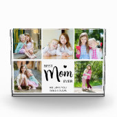 Beste moeder ooit Moederdag zwart wit fotoblok (Voorkant)