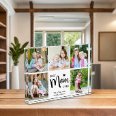 Beste moeder ooit Moederdag zwart wit fotoblok