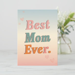 Beste Moeder Ooit Moederdagkaart Bloemvlinders Kaart