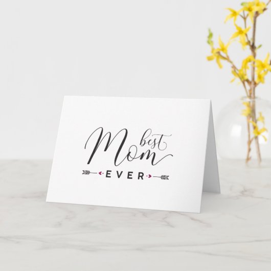 Beste moeder ooit | Moederdagkaart Kaart (Gele Bloem)