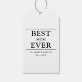 Beste moeder ooit moeders cadeau cadeaulabel (Voorkant)