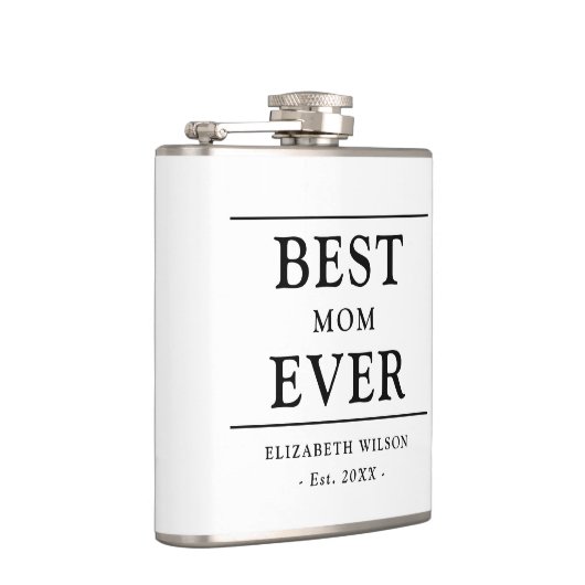 Beste moeder ooit moeders cadeau heupfles (Rechts)